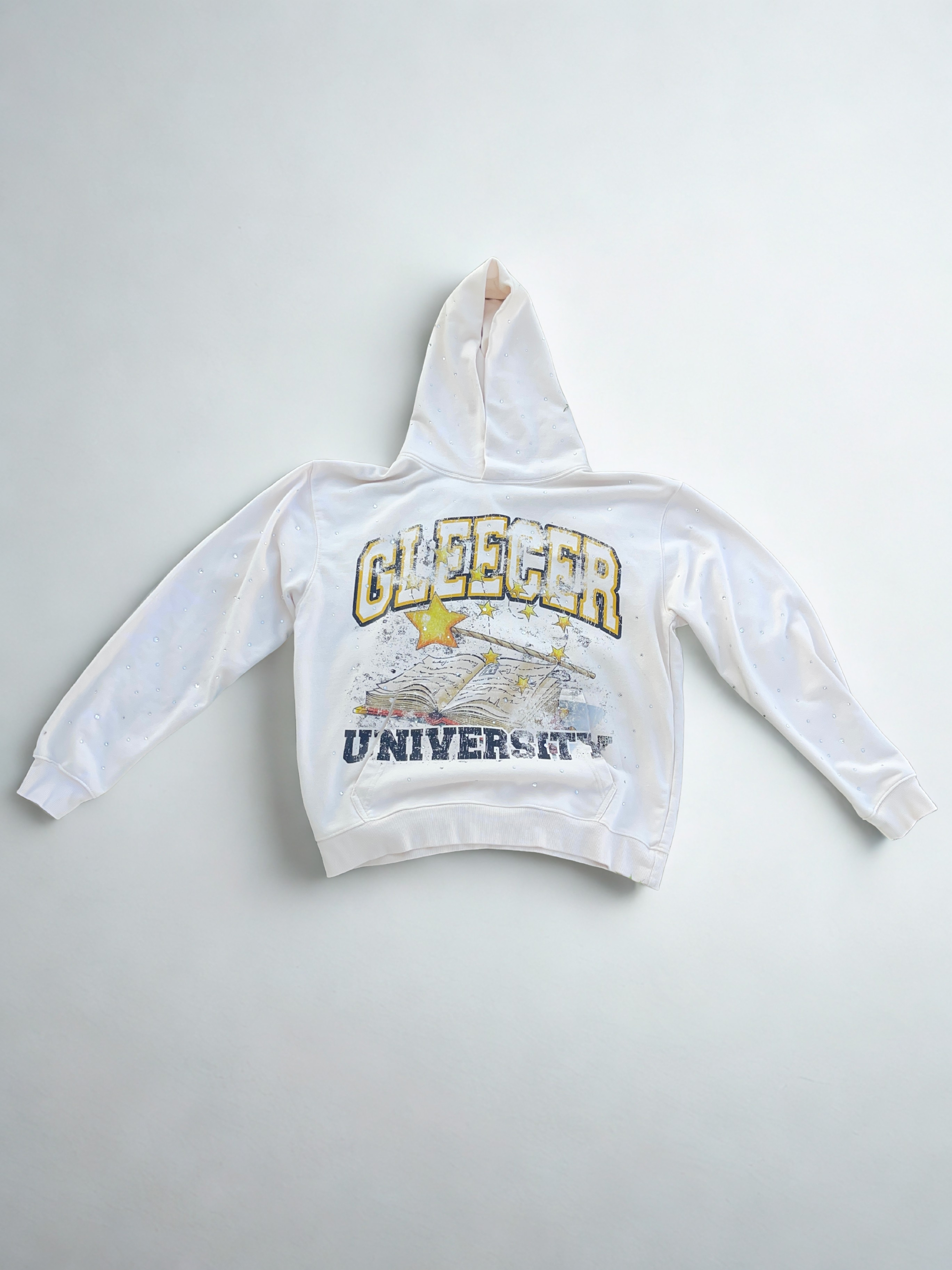 Gleecer University Rhinestone Hoodie Set