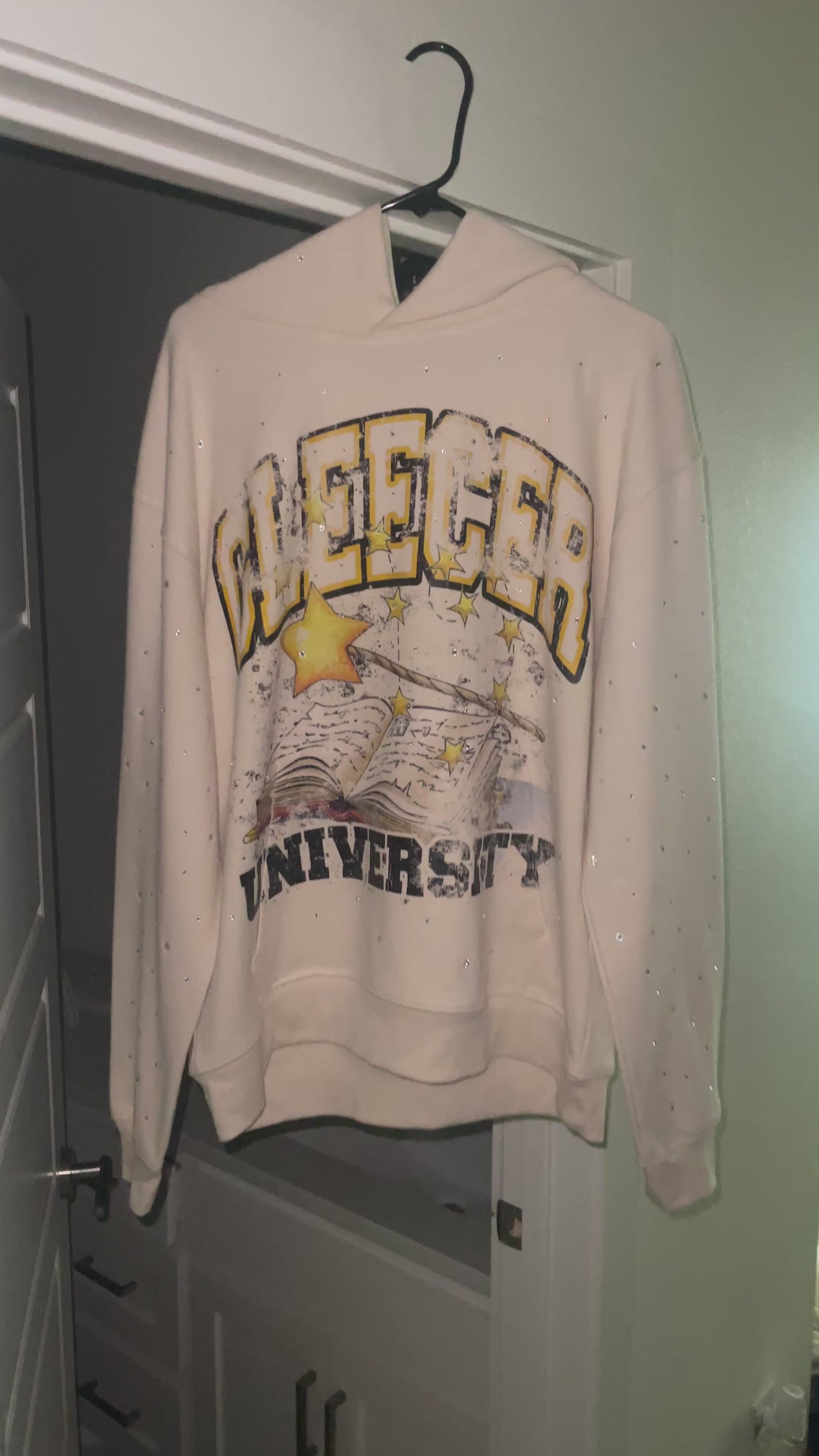 Gleecer University Rhinestone Hoodie Set