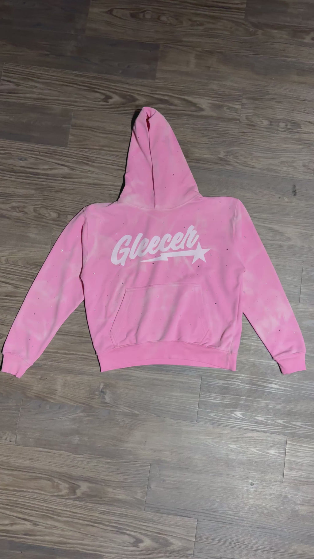 Pink Gleecer Rhinestone Star Hoodie