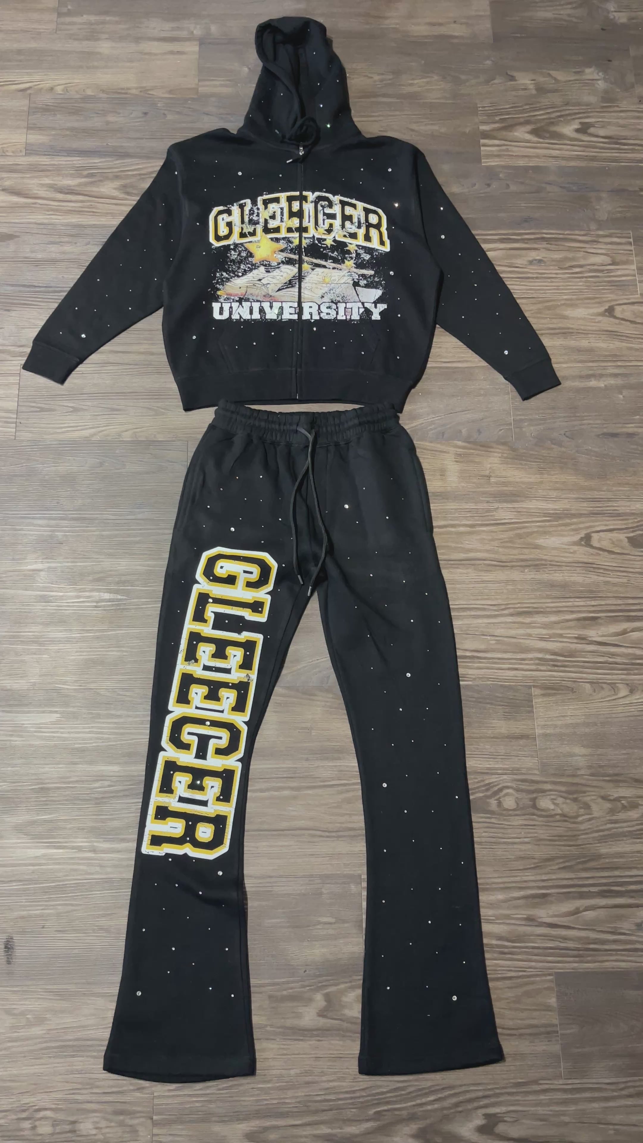 Gleecer University Rhinestone Tracksuit